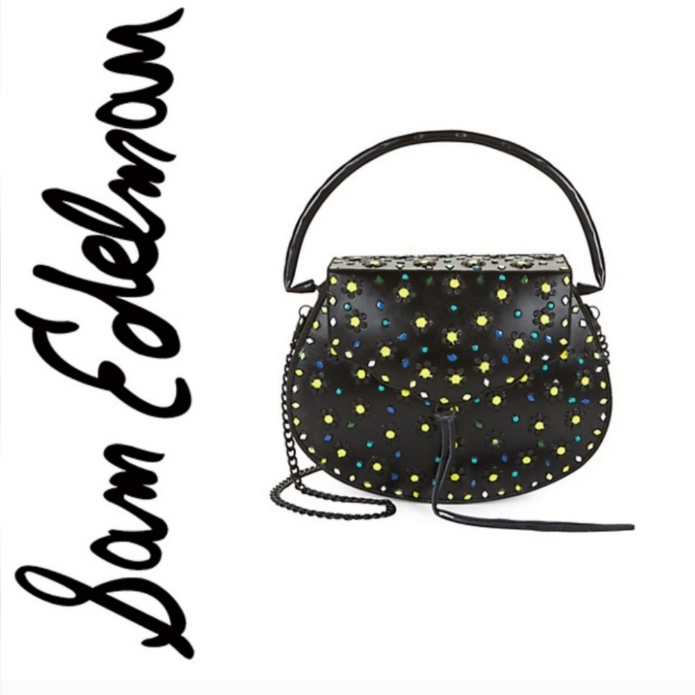 Sam Edelman Georgia iron hard shell shoulder bag